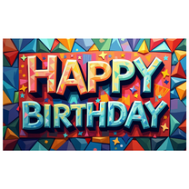 LUUFILx Happy Birthday Banner Backdrop Colorful Balloon Decor Birthday Party Supplies Background and Decorations for Photography Props Celebrations Events