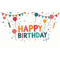 thumbnail image 1 of LUUFILx Happy Birthday Banner Backdrop Party Supplies Colorful Decorations Event Balloon Props Background Celebration Photography Decor Accents, 1 of 8