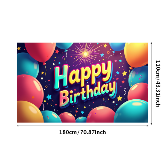 LUUFILx Happy Birthday Music Banner Colorful Guitars Microphones Musical Notes Backdrop Birthday Party Supplies Decorations Photography Background Party Props