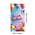 thumbnail image 1 of LUUFILx Happy Birthday Ocean Theme Banner Backdrop Underwater Party Supplies Decorations Photography Props Vibrant Balloons Colorful Design Celebration, 1 of 8