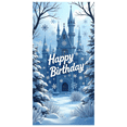 thumbnail image 1 of LUUFILx Happy Birthday Winter Wonderland Backdrop Snow Castle Party Supplies Banner Photography Props Background Decorations Celebration Event Decor, 1 of 8