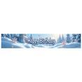 thumbnail image 1 of LUUFILx Happy Birthday Winter Wonderland Banner Backdrop Snowy Scene Birthday Party Supplies Photography Props Event Decoration Banner Background, 1 of 7