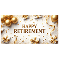 thumbnail image 1 of LUUFILx Happy Retirement Party Banner Backdrop Celebration Background Decorations Photography Props Balloons Cheers Event Supplies Retirement Party, 1 of 9