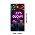 thumbnail image 1 of LUUFILx LED Neon Glow Party Backdrop Banner with Balloons and Lights Perfect for Birthday Celebration Photography Decor Event Background Party Supplies, 1 of 8