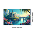 thumbnail image 1 of LUUFILx Magical Castle Themed Fantasy Backdrop Banner Enchanted Fairytale Landscape Background for Party Decoration Photography Props Birthday Event Supplies, 1 of 9