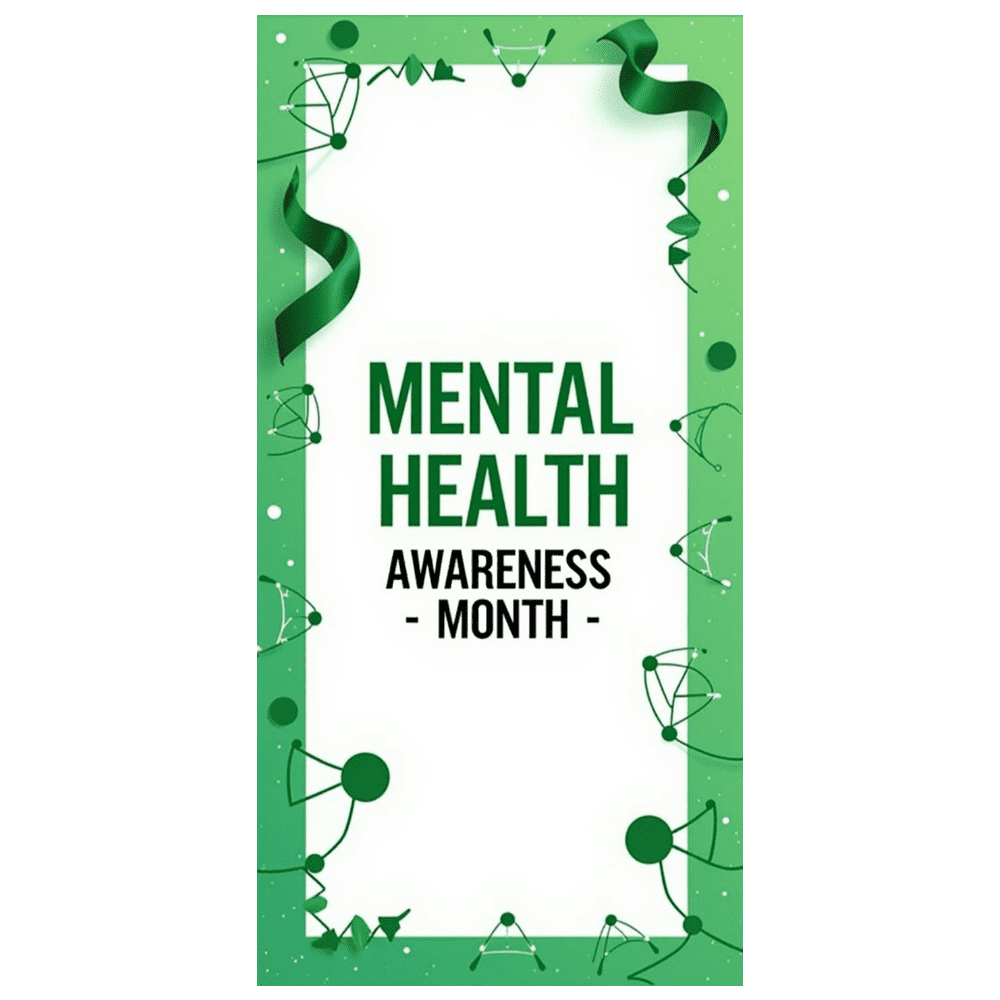 LUUFILx Mental Health Awareness Month Banner Backdrop Decoration Event ...