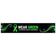 thumbnail image 1 of LUUFILx Mental Health Awareness Support Banner Wear Green Event Backdrop Green Ribbon Decorations Display Sign Wall Photography Props Party Office Decor, 1 of 7