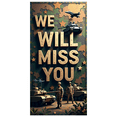 thumbnail image 1 of LUUFILx Military Themed Background Banner with Planes Tanks and Soldiers We Will Miss You Text Party Decorations Farewell Party Photography Props Veterans Event Military Celebration, 1 of 8
