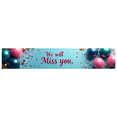 thumbnail image 1 of LUUFILx We Miss You Banner Backdrop Decoration Background for Reunion Parties Farewell Occasions Events Photography Props Supplies Heart Balloons Gold Accents, 1 of 9