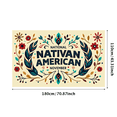 thumbnail image 1 of LUUFILx National Heritage Month Celebration Banner Colorful Backdrop and Decorations for Cultural Event Thanksgiving Party Supplies Photography Props, 1 of 8