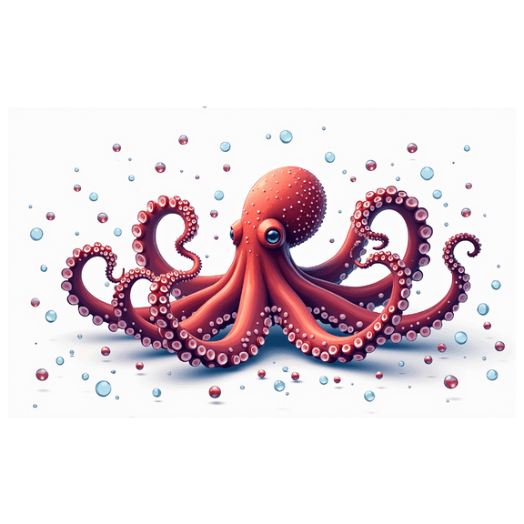 LUUFILx Octopus Party Backdrop Underwater Birthday Decoration Nautical Background Event Supplies Banner for Aquarium Theme Beach Photo Props Bubbles Ocean