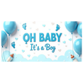 thumbnail image 1 of LUUFILx Oh Baby Boy Banner Newborn Event Backdrop Baby Shower Gender Reveal Party Supplies Decorations Photo Props Celebration Photographic Background, 1 of 8