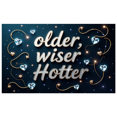 thumbnail image 1 of LUUFILx Older Wiser Hotter Birthday Backdrop Banner Background Party Event Celebration Decorations Photography Props Anniversary Supplies, 1 of 8