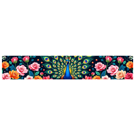 LUUFILx Peacock Lotus Backdrop Banner Floral Wall Hanging for Wedding Home Decor Party Supplies Photography Background Romantic Anniversary Stunning Art Display