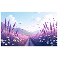 thumbnail image 1 of LUUFILx Puppy Flower Field Sunset Backdrop for Photo Shoots Garden Party Decoration Pet Photography Banner Event Display Background Daisy Meadow Scene, 1 of 8