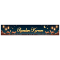 thumbnail image 1 of LUUFILx Ramadan Kareem Banner Decor Moon Lantern Backdrop Camel Mosque Starry Night Islamic Festival Celebration Decoration Party Eid Mubarak Ambiance, 1 of 9