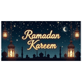 thumbnail image 1 of LUUFILx Ramadan Kareem Banner Lantern Lights Decorative Festival Backdrop Party Supplies Event Celebration Graphic Islamic Decor Background, 1 of 8
