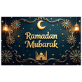 thumbnail image 1 of LUUFILx Ramadan Mubarak Backdrop Decorations Lanterns Crescent Stars Mosque Celebration Party Supplies Banner Ramadan Kareem Festive Display Photography Props, 1 of 9