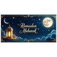 thumbnail image 1 of LUUFILx Ramadan Mubarak Banner Islamic Eid Decoration Backdrop Home Party Decor Lantern Display Celebration Festive Arabic Style Background Blessed Ramadan Wishes, 1 of 9