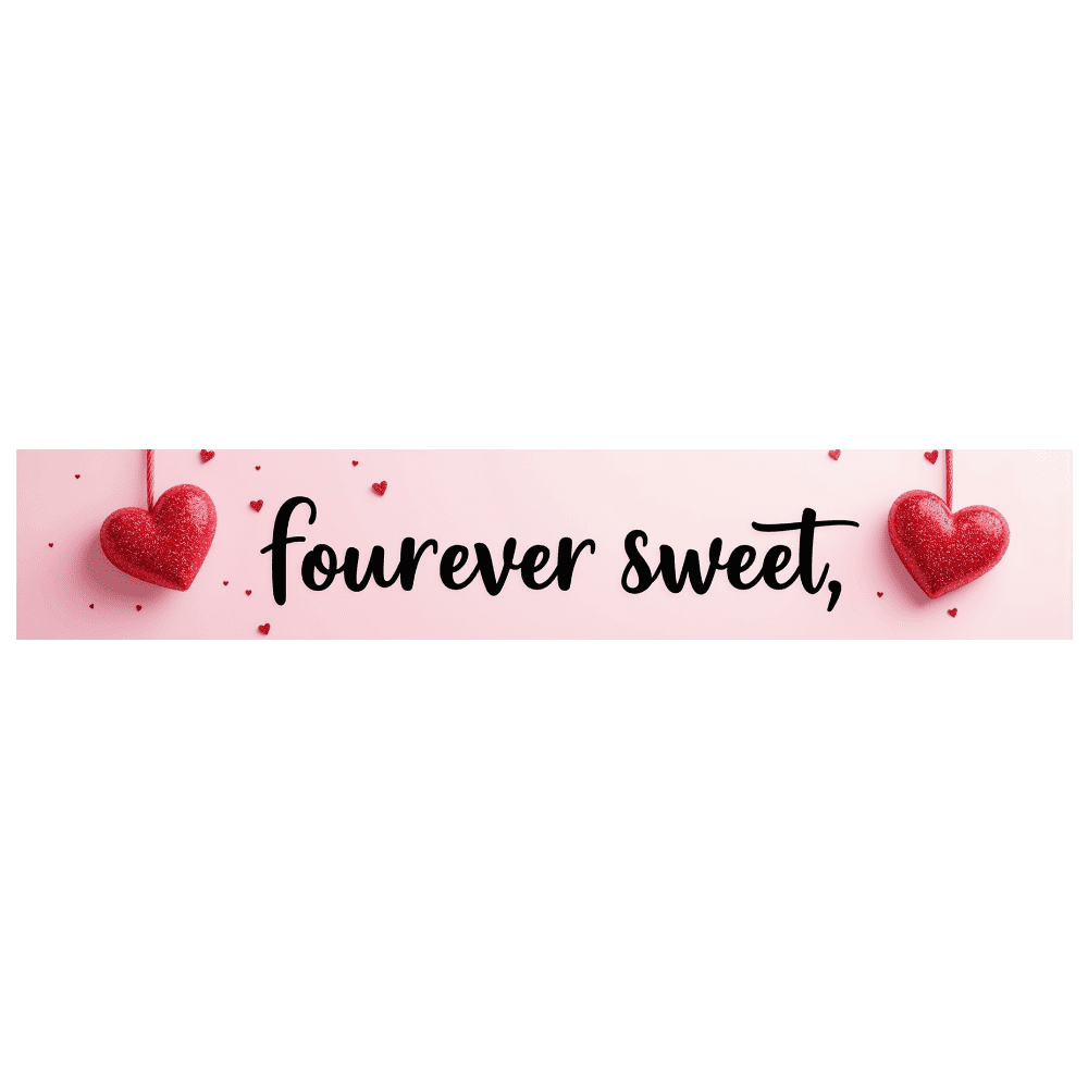 LUUFILx Romantic Heart Backdrop Banner for Valentine's Day Sweet Photo ...