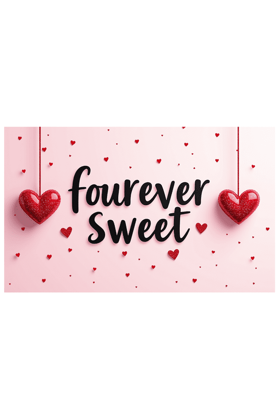 Romantic Heart Backdrop Banner for Valentine's Day Sweet Photo Background Birthday Party Decoration Props Wedding Anniversary Celebration