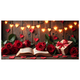 thumbnail image 1 of LUUFILx Romantic Heart Lights Backdrop Banner Valentine Decoration for Weddings Photo Shoot Party Supplies Festive Occasion Background Celebrations, 1 of 8