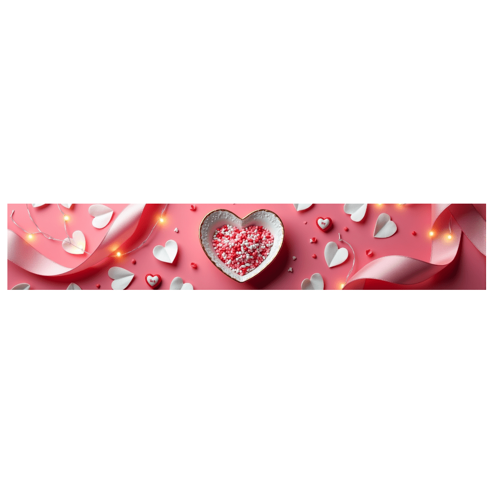 LUUFILx Romantic Heart Lights Backdrop Banner Valentine Decoration for ...