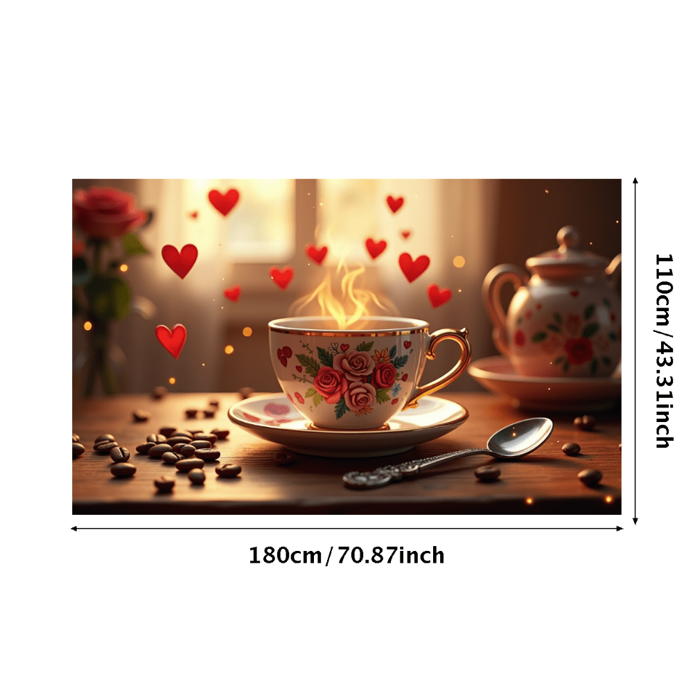 LUUFILx Romantic Heart Lights Backdrop Banner Valentine Decoration for ...