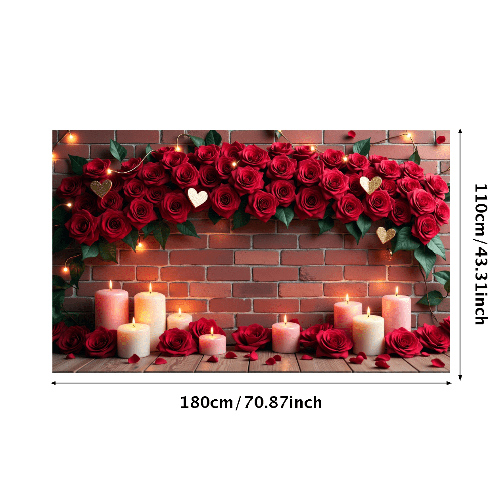 LUUFILx Romantic Musical Heart Banner Backdrop Decoration for Weddings ...