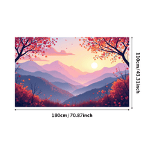 LUUFILx Scenic Landscape Autumn Foliage Banner Backdrop Photography Props Party Decorations Celebration Background Event Supplies Outdoor Decor Nature Vista