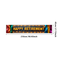 thumbnail image 1 of LUUFILx Shiny Happy Retirement Banner with Butterfly and Star Elements Backdrop Decor, 1 of 1