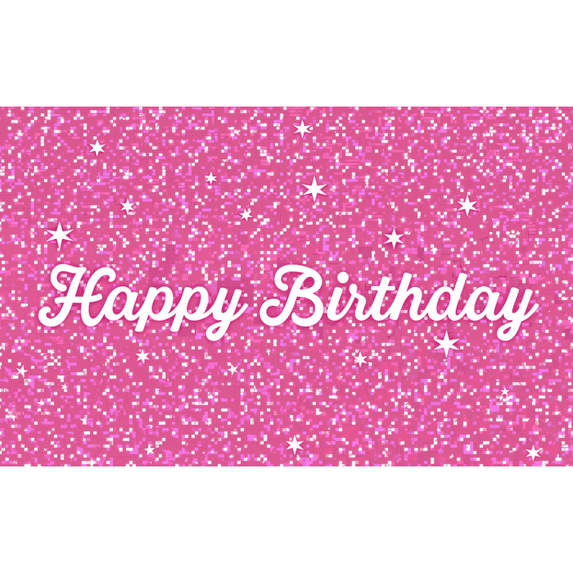 LUUFILx Shiny Pink Birthday Backdrop for Lady Girls Women Neon Happy Birthday Photography Background Sparkle Birthday Party Decorations Banner Photo Supplies Studio Props