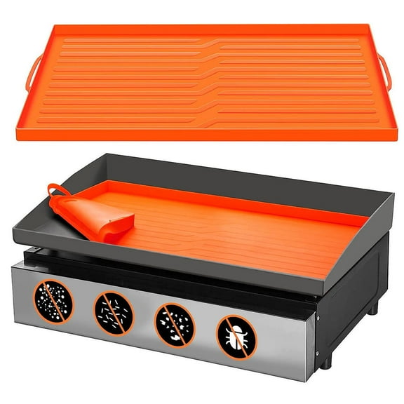 LUUFILx Silicone Griddle Mat for Blackstone 17 inch Griddle, Heavy Duty Food Grade Silicone Mat, All Season Cooking Protective Cover