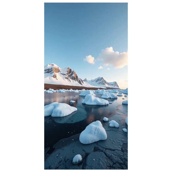 LUUFILx Snowy Mountain Landscape Backdrop Banner, Nature Inspired Decor for Party Photography Props Backgrounds, Events Celebrations Decors