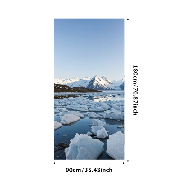 LUUFILx Snowy Mountain Landscape Backdrop Banner, Nature Inspired Decor for Party Photography Props Backgrounds, Events Celebrations Decors