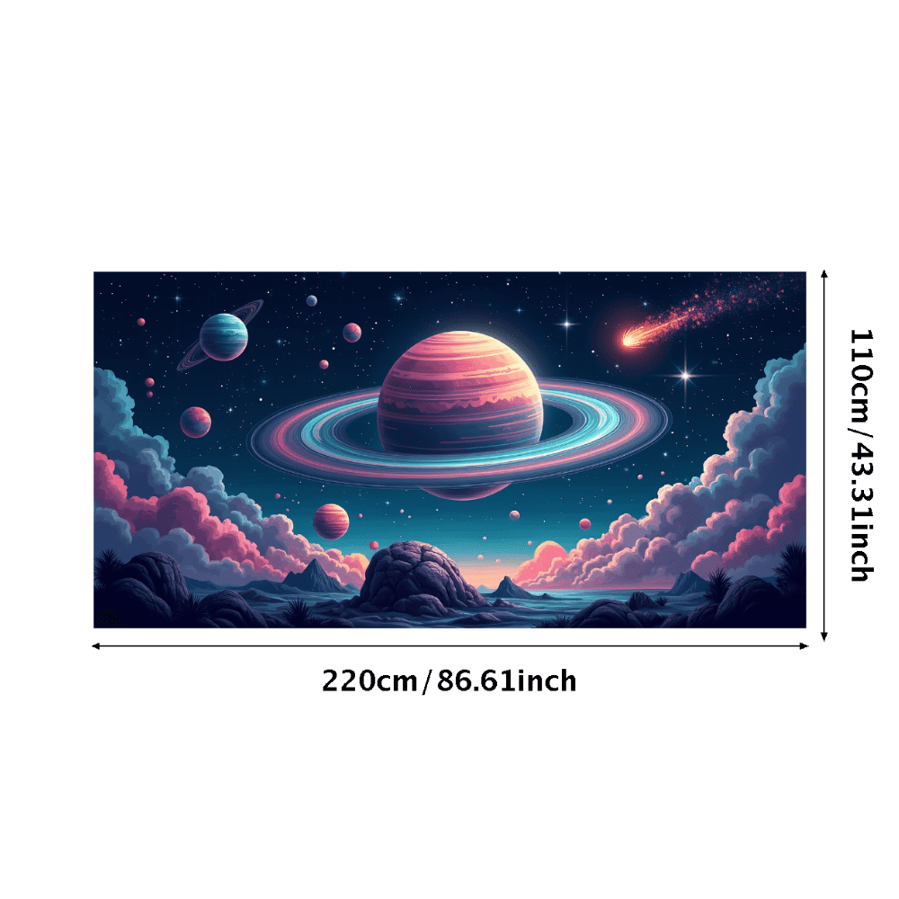 LUUFILx Space Galaxy Astronaut Backdrop Banner for Outer Space Party ...