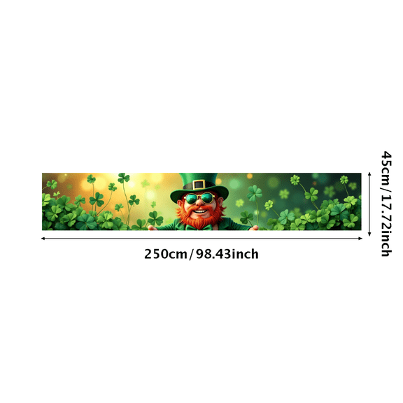 LUUFILx St Patrick's Day Green Clover Backdrop Photography Props Party Decors Background Celebration Banner Shamrock Decorations Scenery Supplies Event