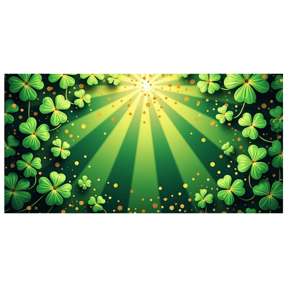 LUUFILx St Patrick's Day Green Clover Backdrop Photography Props Party Decors Background Celebration Banner Shamrock Decorations Scenery Supplies Event