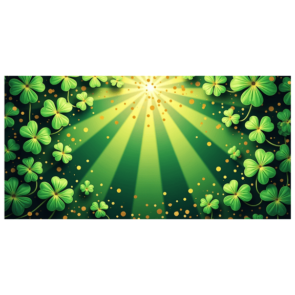LUUFILx St Patrick's Day Green Clover Backdrop Photography Props Party Decors Background Celebration Banner Shamrock Decorations Scenery Supplies Event