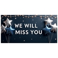 thumbnail image 1 of LUUFILx Starry Night We Will Miss You Backdrop Farewell Banner Event Celebration Party Supplies Photography Props Background Decorations, 1 of 9