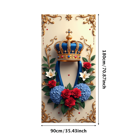 LUUFILx Strawberry Themed First Birthday Backdrop Banner with Hearts and Ribbons Decoration for Photo Booth Kids Party Supplies One Year Celebration Background