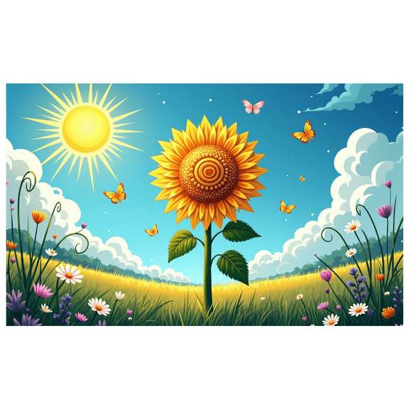 LUUFILx Sunflower Sunny Day Banner Backdrop for Garden Party Decoration Photography Props Event Picnic Bright Summer Nature Scene Background Relaxation