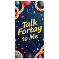 thumbnail image 1 of LUUFILx Talk Forty To Me Birthday Backdrop Celebration Banner Candy Decorations Photography Props Party Supplies Colorful Background, 1 of 8