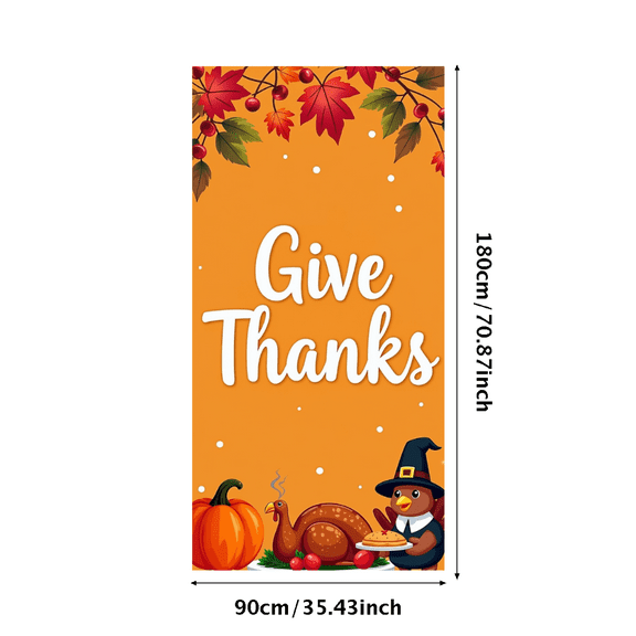 LUUFILx Thanksgiving Autumn Pumpkin Banner Fall Themed Party Decoration Backdrop Photography Props Harvest Decor Seasonal Celebration Background