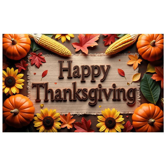 LUUFILx Thanksgiving Banner Autumn Harvest Pumpkin Scene Background Photography Props Happy Thanksgiving Holiday Party Decorations Backdrop Welcome Banner