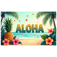 thumbnail image 1 of LUUFILx Tropical Aloha Banner Backdrop Luau Decoration with Hibiscus and Pineapple Perfect for Hawaiian Party Supplies Beach Wedding Photo Prop Event Decor, 1 of 7