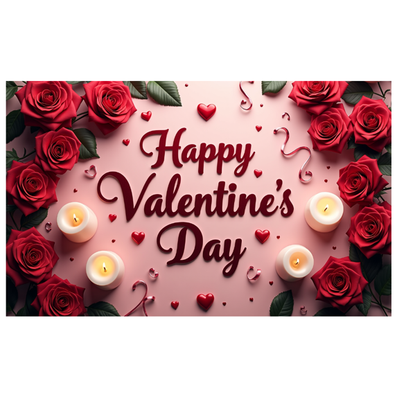 LUUFILx Valentine's Day Backdrop Banner for Party Background Decorations Romantic Celebration Photography Props Valentines Decors