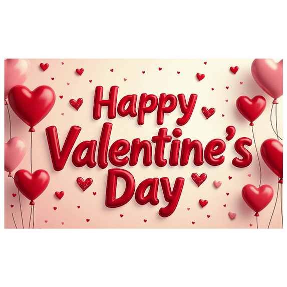 LUUFILx Valentine's Day Backdrop Love Heart Party Supplies Wedding Decorations Photography Props Banner Background Décor Romantic Celebration