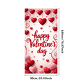 thumbnail image 1 of LUUFILx Valentine's Day Backdrop Romantic Heart Decorations Banner for Party Photography Props Background Celebration Event Supplies, 1 of 8