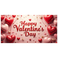 thumbnail image 1 of LUUFILx Valentine's Day Banner Backdrop Romantic Decorations Heart Design Wedding Party Photo Background Celebration Event Decor Supplies, 1 of 8